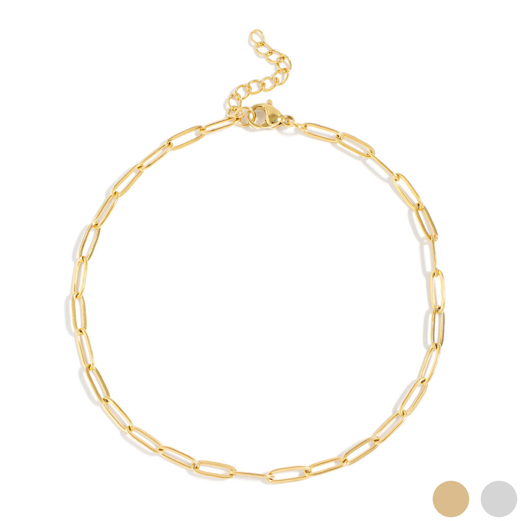 Paperclip Chain Anklet