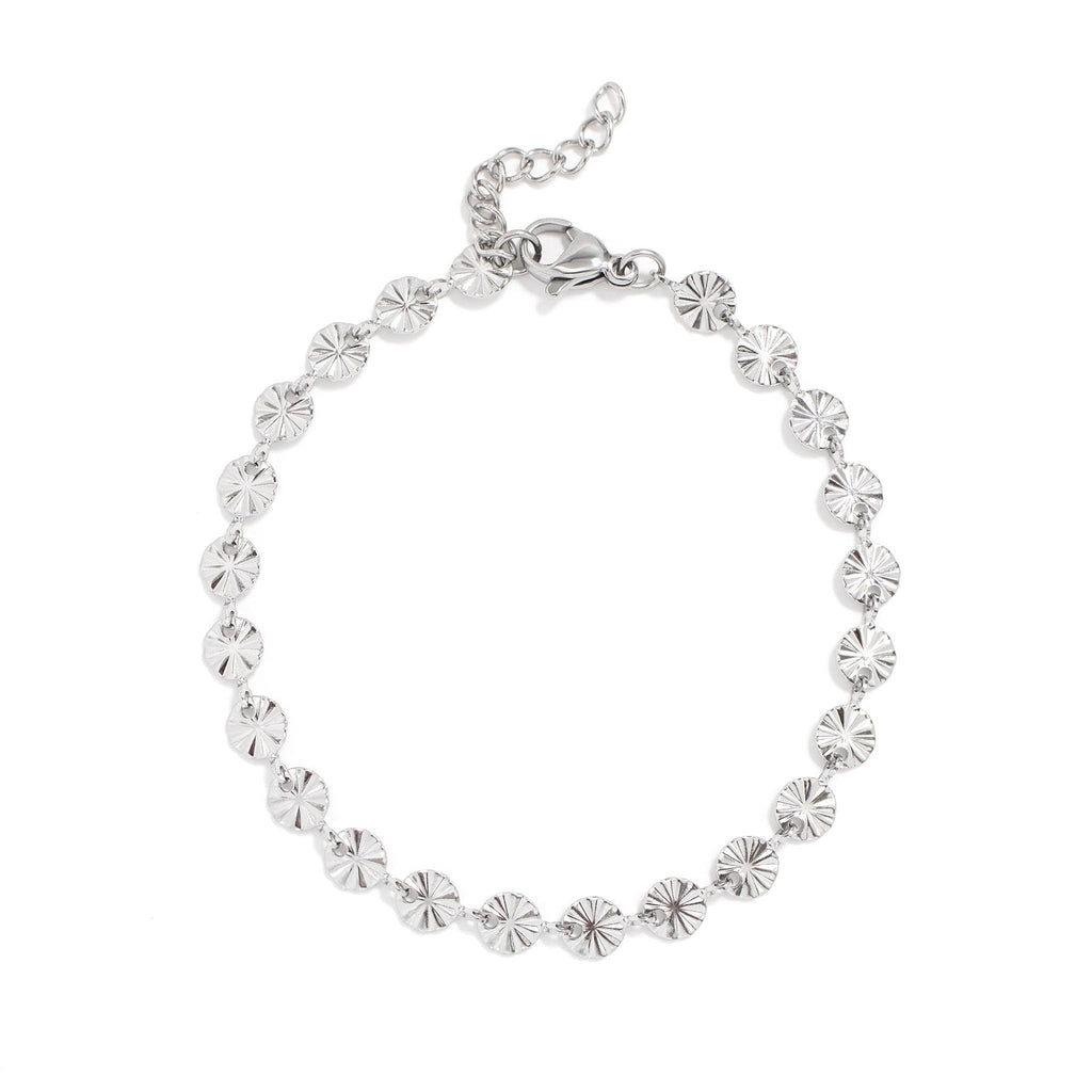 Sunburst Chain Bracelet - 18K Gold PVD