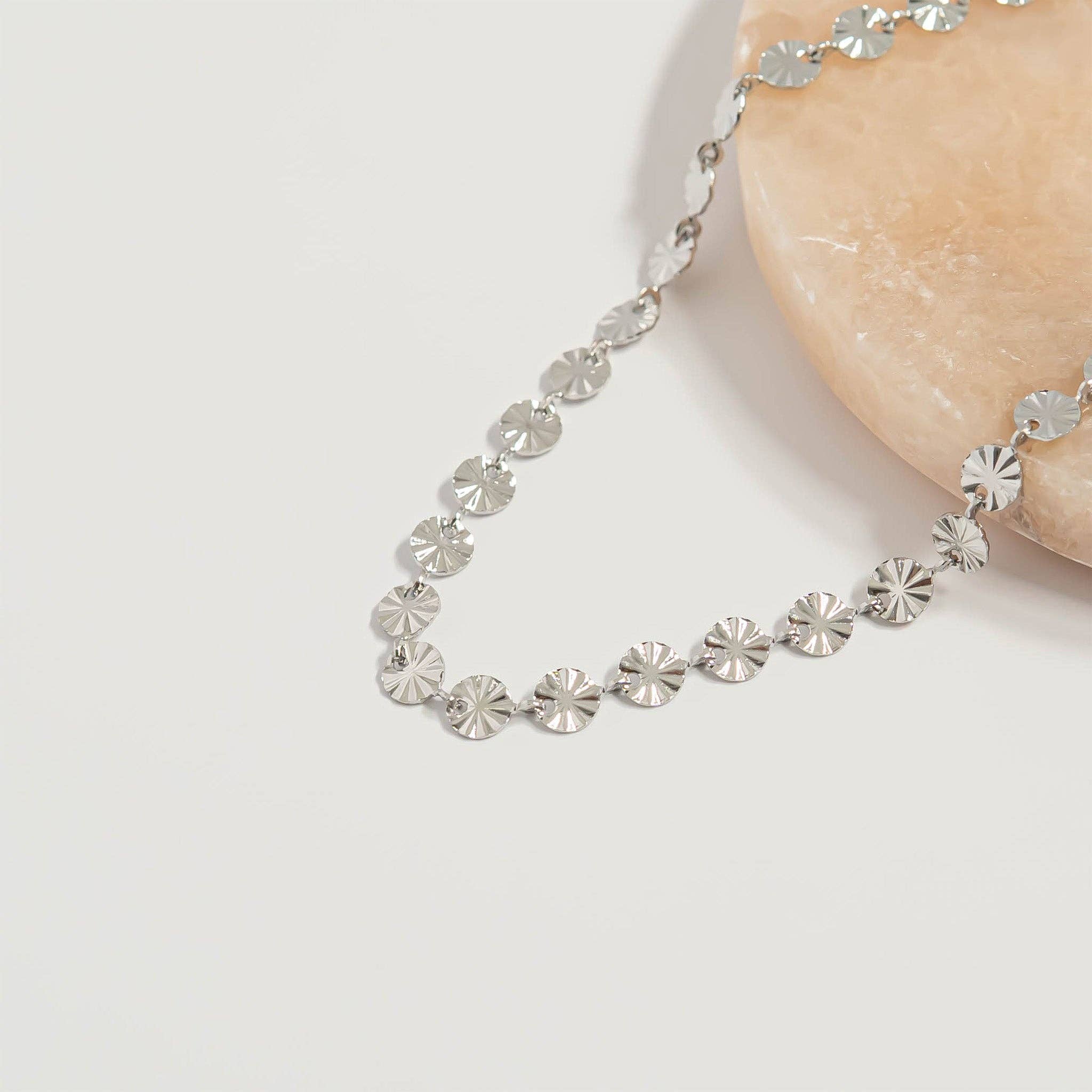 Sunburst Chain Bracelet - 18K Gold PVD
